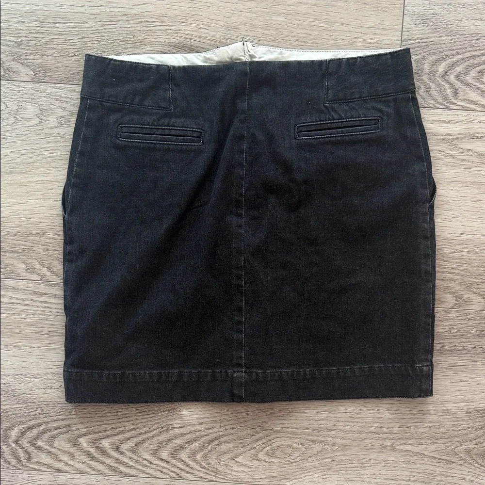 rag & bone dark blue Button-Front Mini Skirt - Picture 5 of 5